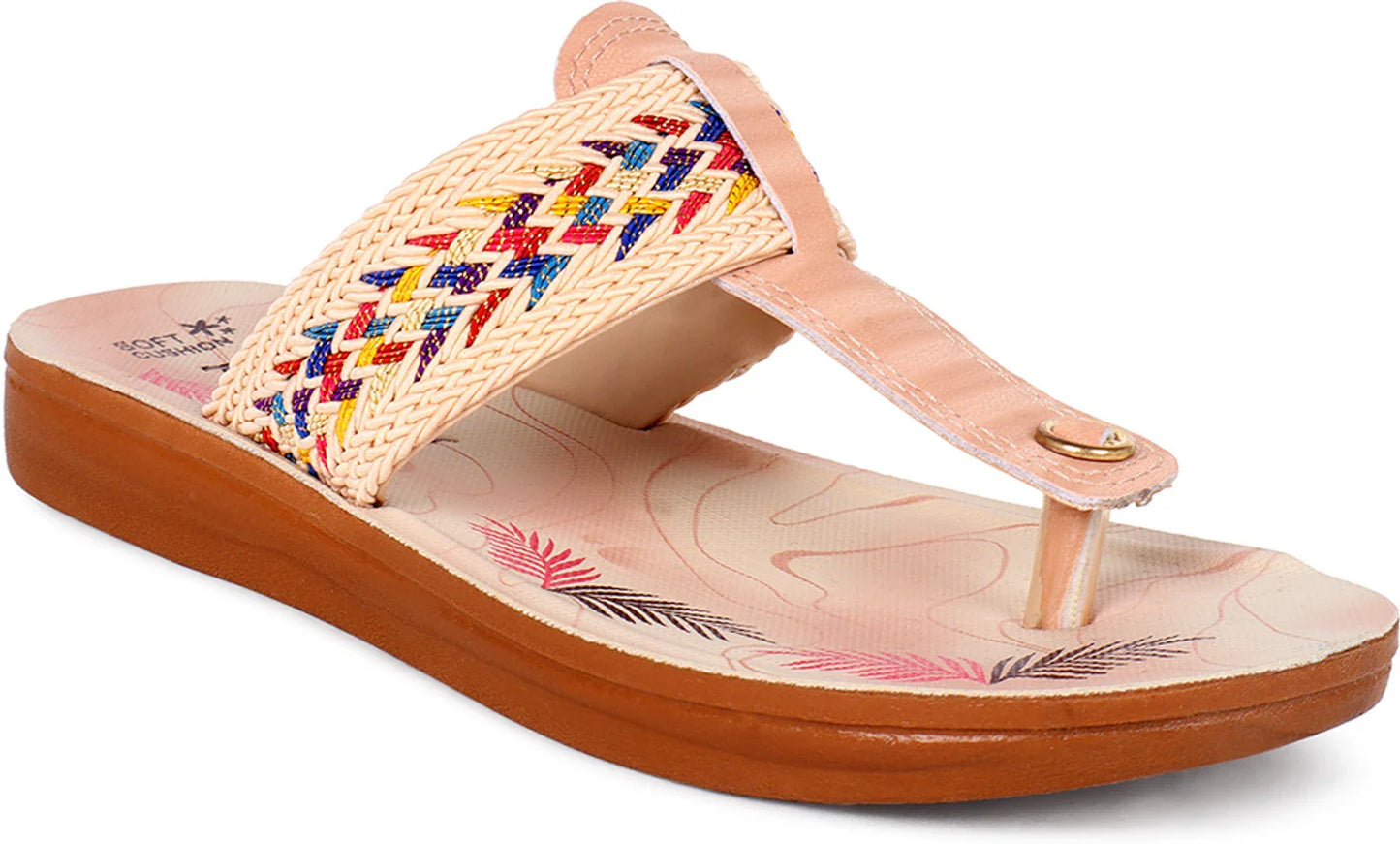 FLITE Women Slippers (Beige , 8)
